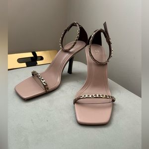 ZARA Chain Ankle Strap Heel